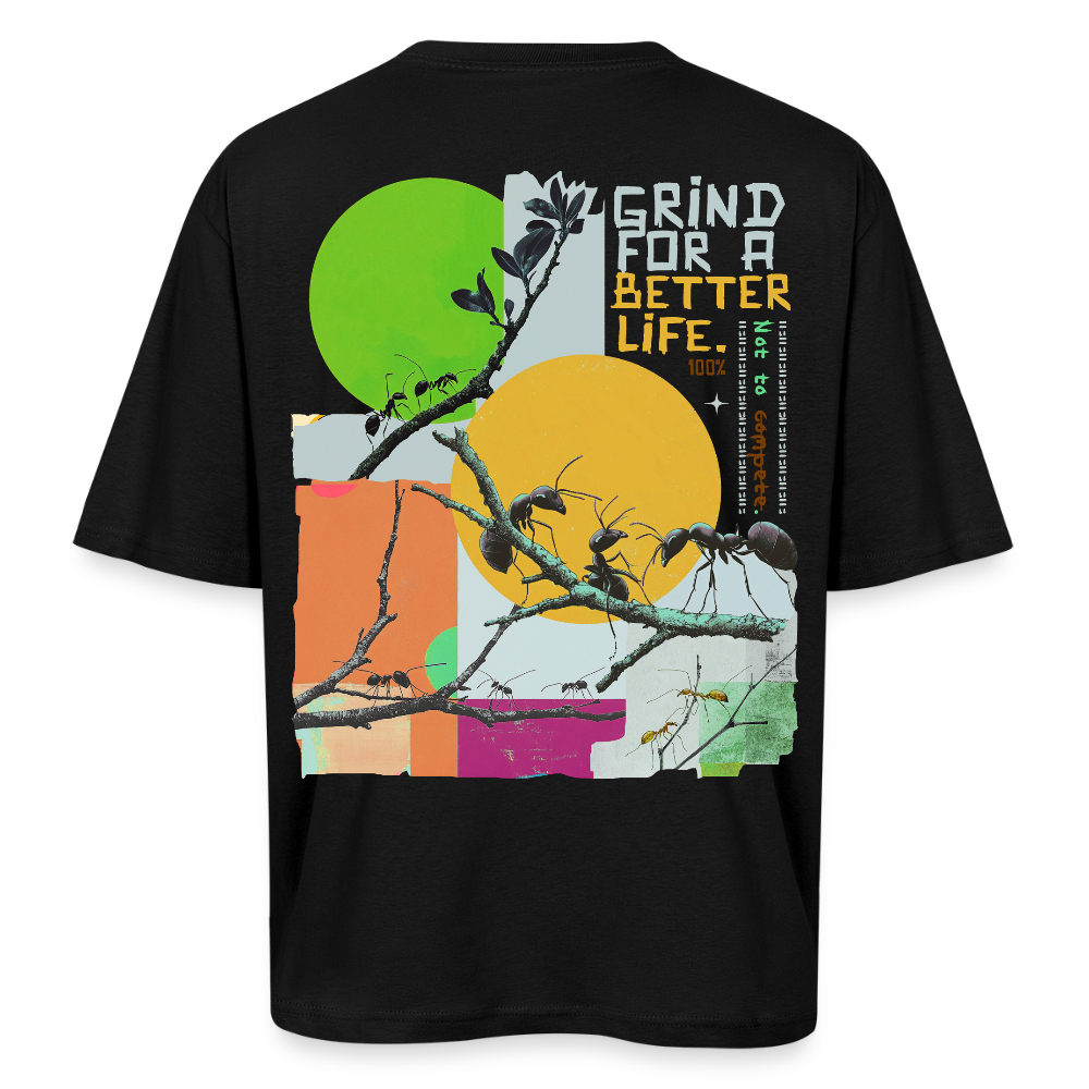 Draganis, Ameisen, 1st | Breezy, Oversized Unisex T-Shirt - Schwarz