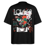 Zalzalak, Kaffee, 1st | Blaster, Oversize Bio T-Shirt, Unisex - Schwarz
