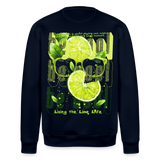 Kali, Limette, 1st | Roller, Unisex Bio-Sweatshirt - Navy