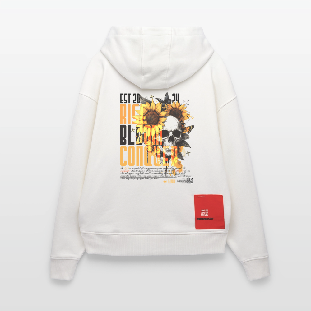 Umbraxion, Sonnenblume, 1st | Heavyweight Oversized Bio Hoodie, Unisex - OFF WHITE