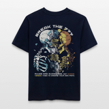 Fujin, Totenkopf, 1st | Essential, Relaxed Fit Unisex Bio T-Shirt - Navy