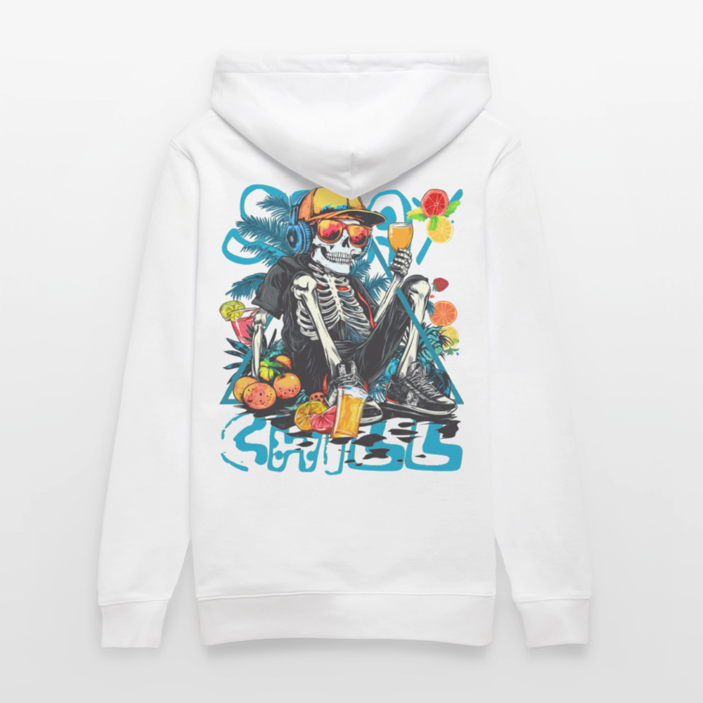 Calveron, Skelet, 1st | Cruiser, Unisex Bio-Hoodie - Weiß