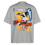 Kronan, Gesicht, 1st | Blaster, Oversize Bio T-Shirt, Unisex - Grau meliert