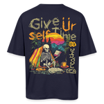 Mihriban, Skelet, 1st | Breezy, Oversized Unisex T-Shirt - Navy