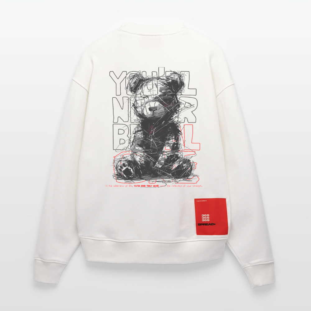 Astravor, Bär, 1st | Heavyweight Oversized Bio Sweater, Unisex - OFF WHITE