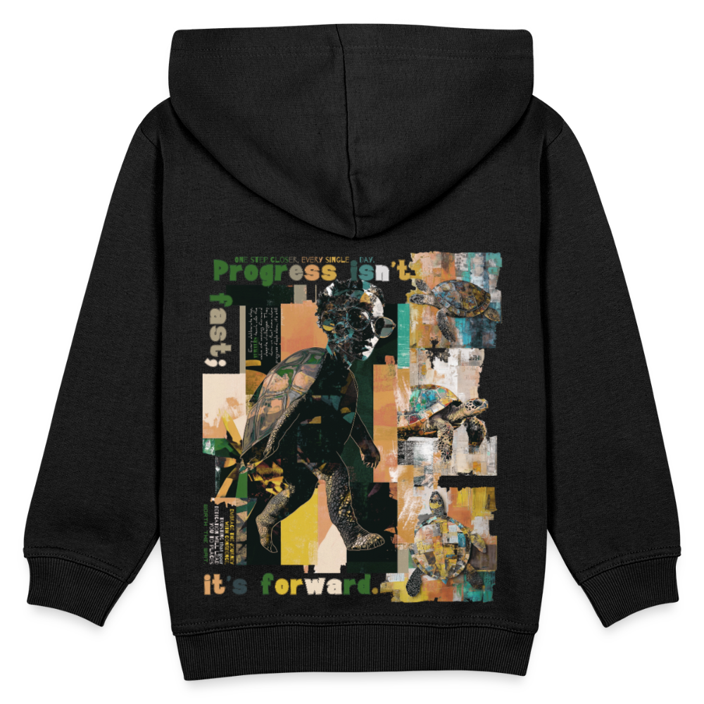 Xantherion, Schildkröte, 1st | Kinder Hoodie - Schwarz
