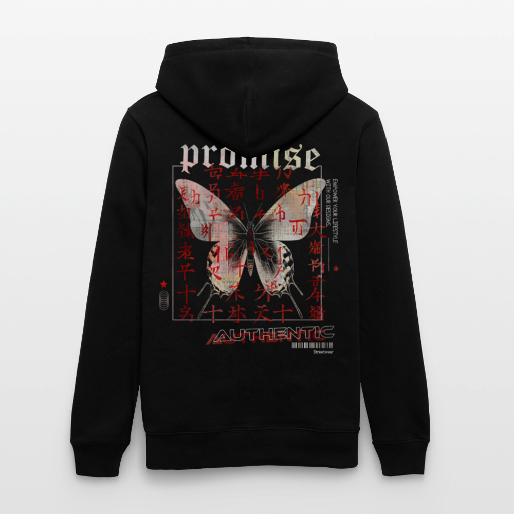 Xurmus, Schmetterling, 1st | Cruiser, Unisex Bio-Hoodie - Schwarz