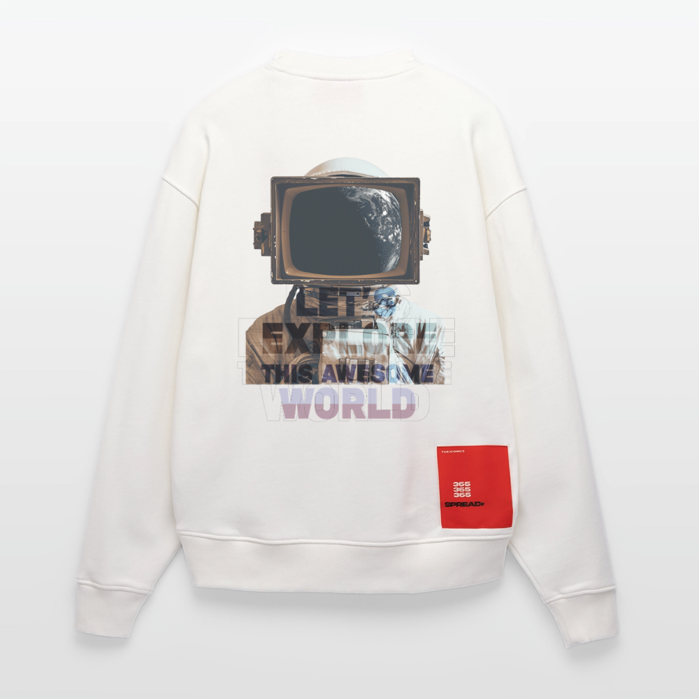 Denebris, Astronaut, 1st | Heavyweight Oversized Bio Sweater, Unisex - OFF WHITE