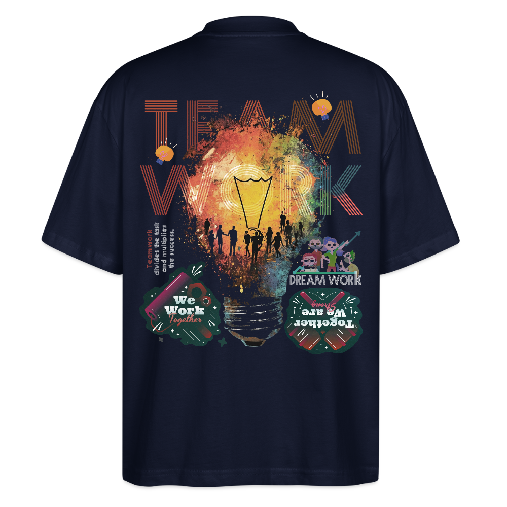Inari, Glühbirne, 1st | Blaster, Oversize Bio T-Shirt, Unisex - Navy