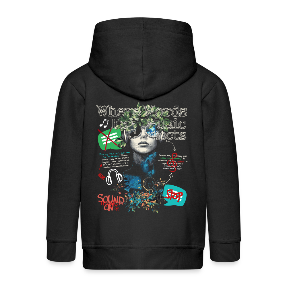 Apollan, Musik, 1st | Kinder Zip Hoodie - Schwarz