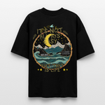 Izanami, Berge, 1st | Blaster, Oversize Bio T-Shirt, Unisex - Schwarz