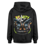 Harith, Schmetterling, 1st | Freshhood, Oversized Unisex Hoodie - Anthrazit