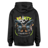 Harith, Schmetterling, 1st | Freshhood, Oversized Unisex Hoodie - Anthrazit