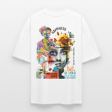 Verdantis, Blaue Augen, 1st | Blaster, Oversize Bio T-Shirt, Unisex - Weiß