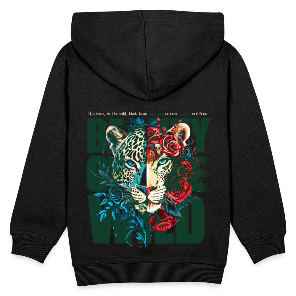 Irise, Leopard, 1st | Kinder Hoodie - Schwarz