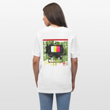 Oblivionis, Fernseher, 1st | Essential, Relaxed Fit Unisex Bio T-Shirt - Weiß