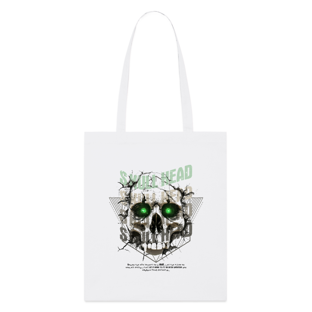 Gliesaron, Totenkopf, 1st | Bio Stoffbeutel - Weiß