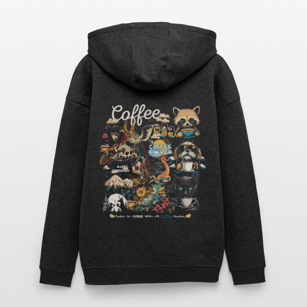 Tritonan, Kaffee, 1st | Freshhood, Oversized Unisex Hoodie - Anthrazit