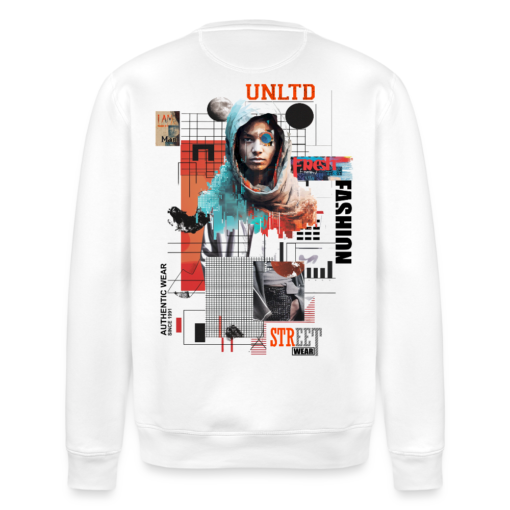 Celestrion, Cyborg, 1st | Roller, Unisex Bio-Sweatshirt - Weiß