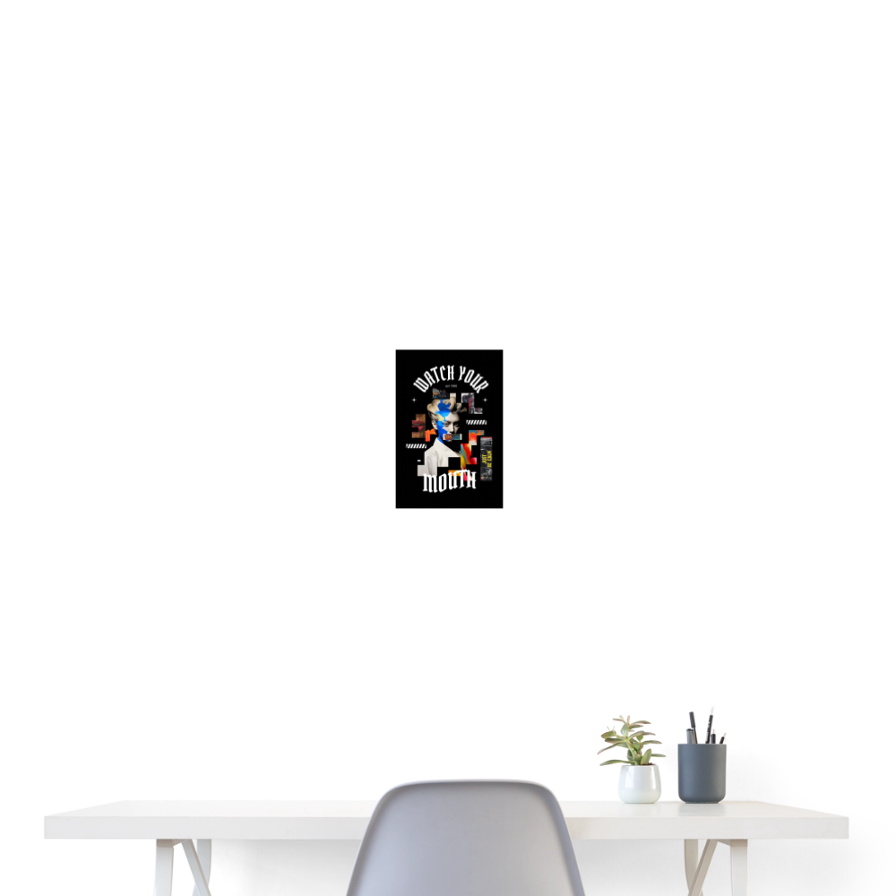Dewrês, Frau, 1st | Poster 20x30 cm - Weiß