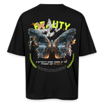 Harith, Schmetterling, 1st | Breezy, Oversized Unisex T-Shirt - Schwarz