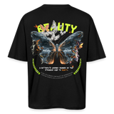 Harith, Schmetterling, 1st | Breezy, Oversized Unisex T-Shirt - Schwarz