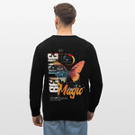 Derdiyok, Schmetterling, 1st | Roller, Unisex Bio-Sweatshirt - Schwarz