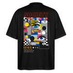 Shennong, Augen, 1st | Blaster, Oversize Bio T-Shirt, Unisex - Schwarz