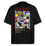 Shennong, Augen, 1st | Blaster, Oversize Bio T-Shirt, Unisex - Schwarz