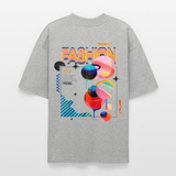 Ragnarion, Planeten, 1st | Blaster, Oversize Bio T-Shirt, Unisex - Grau meliert