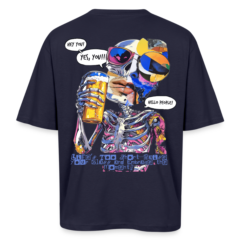 Vorthalos, Skelet, 1st | Breezy, Oversized Unisex T-Shirt - Navy