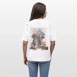 Zephiron2, Schloss, 1st | Blaster, Oversize Bio T-Shirt, Unisex - Weiß