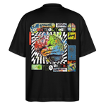 Apollon, Gehirn, 1st | Blaster, Oversize Bio T-Shirt, Unisex - Schwarz