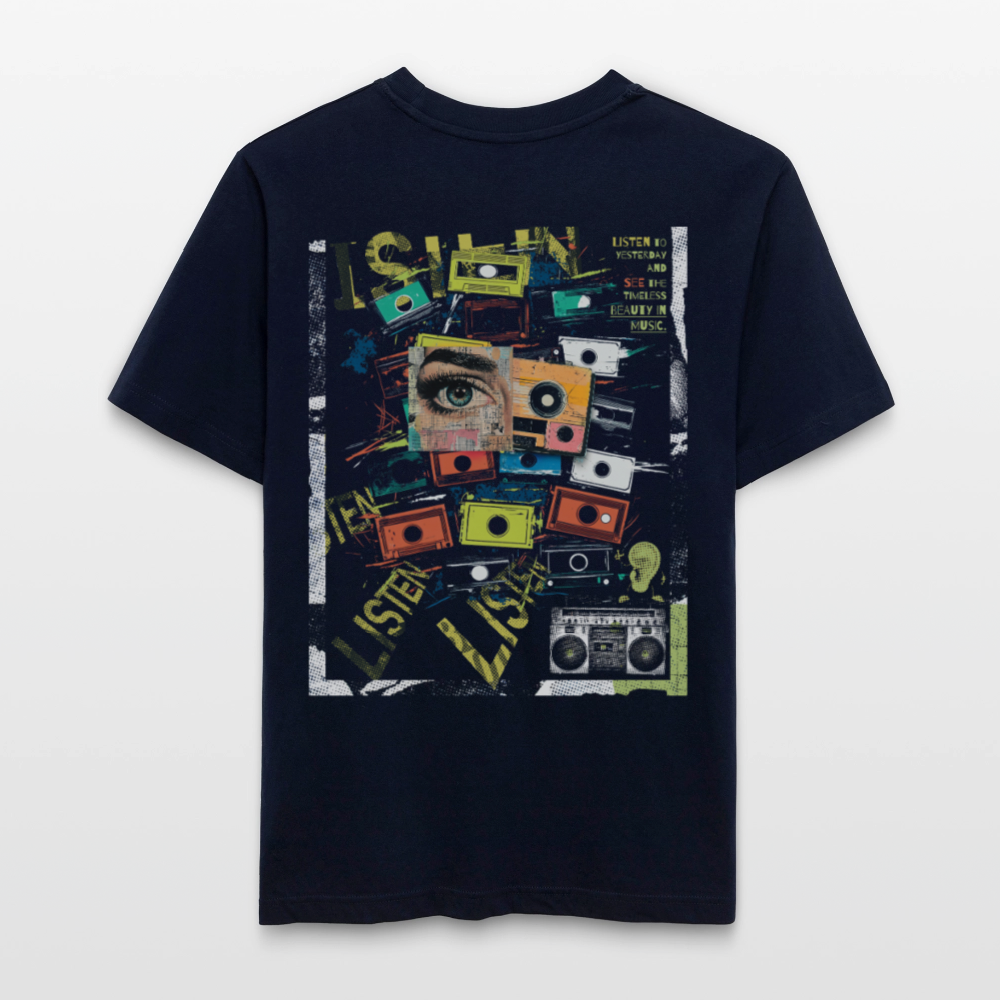 Orphean, Reh, 1st | Essential, Relaxed Fit Unisex Bio T-Shirt - Navy