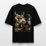 Orphean, Reh, 1st | Blaster, Oversize Bio T-Shirt, Unisex - Schwarz