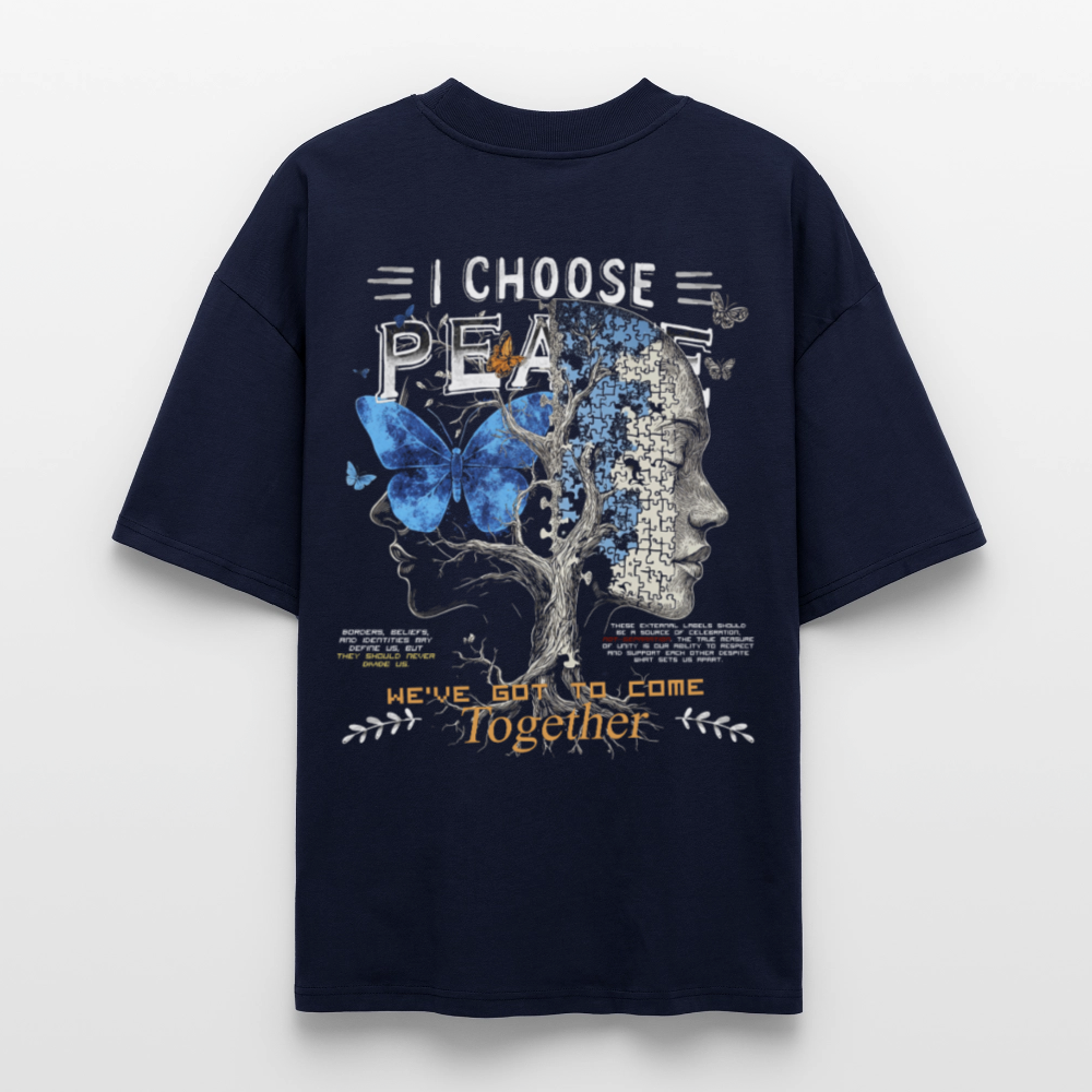 Ravana , Baum, 1st | Blaster, Oversize Bio T-Shirt, Unisex - Navy