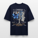 Ravana , Baum, 1st | Blaster, Oversize Bio T-Shirt, Unisex - Navy