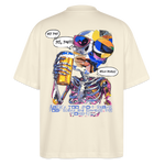 Vorthalos, Skelet, 1st | Blaster, Oversize Bio T-Shirt, Unisex - Weißgrau