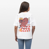 Orvandir, Herz, 1st | Blaster, Oversize Bio T-Shirt, Unisex - Weiß