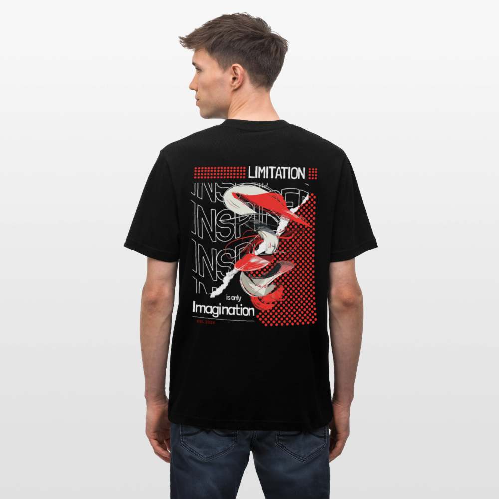 Xiwangmu, Muschel, 1st | Essential, Relaxed Fit Unisex Bio T-Shirt - Schwarz