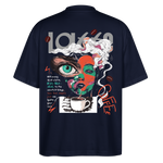 Zalzalak, Kaffee, 1st | Blaster, Oversize Bio T-Shirt, Unisex - Navy