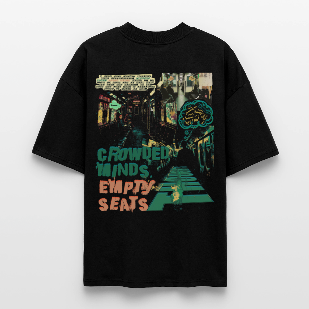Gaian, U-Bahn, 1st | Blaster, Oversize Bio T-Shirt, Unisex - Schwarz
