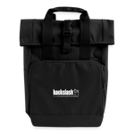 Rolltop Rucksack mit zwei Griffen - Schwarz