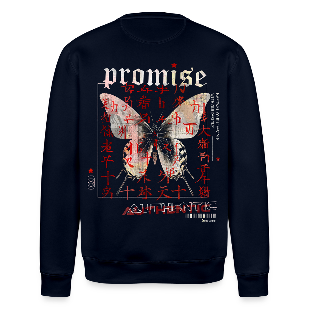 Xurmus, Schmetterling, 1st | Roller, Unisex Bio-Sweatshirt - Navy
