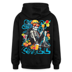 Calveron, Skelet, 1st | Freshhood, Oversized Unisex Hoodie - Schwarz