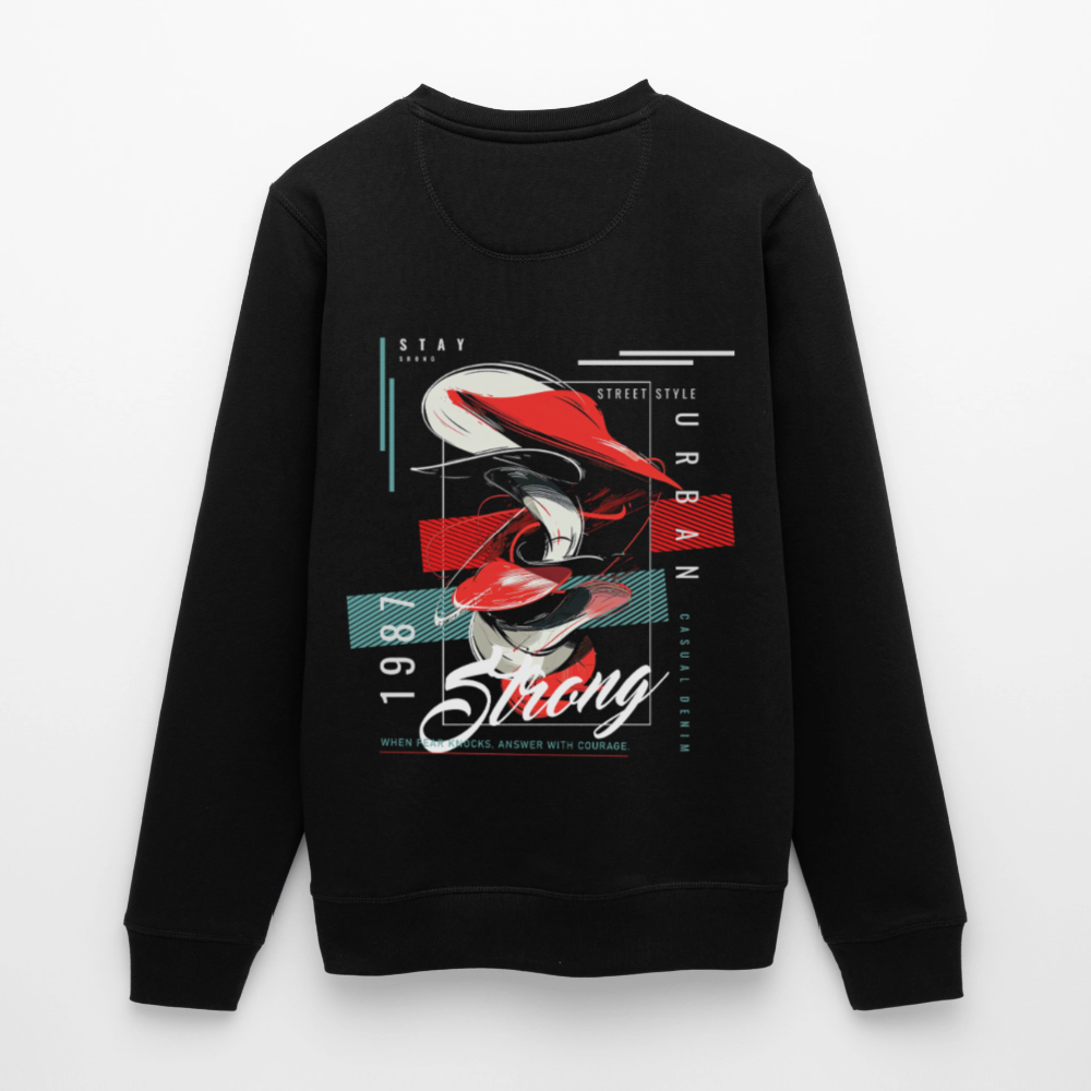 Guanyin, Muschel, 1st | Roller, Unisex Bio-Sweatshirt - Schwarz