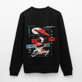 Guanyin, Muschel, 1st | Roller, Unisex Bio-Sweatshirt - Schwarz