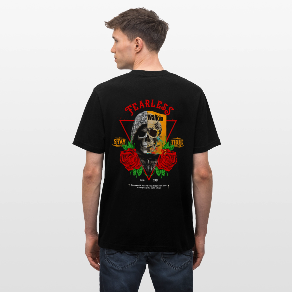 Şoreşvan, Totenkopf, 1st | Essential, Relaxed Fit Unisex Bio T-Shirt - Schwarz