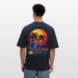 Eryan, Surfen, 1st | Breezy, Oversized Unisex T-Shirt - Navy