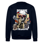 Saxnot, Totenkopf, 1st | Roller, Unisex Bio-Sweatshirt - Navy